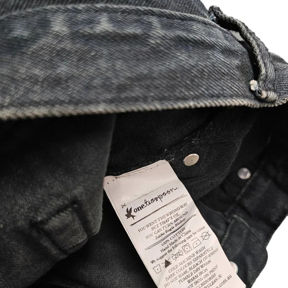 One  Teaspoon Womens Awesome Baggies Low Waist Mid Rise Relaxed Leg Tapered Cuff - Picture 8 of 9